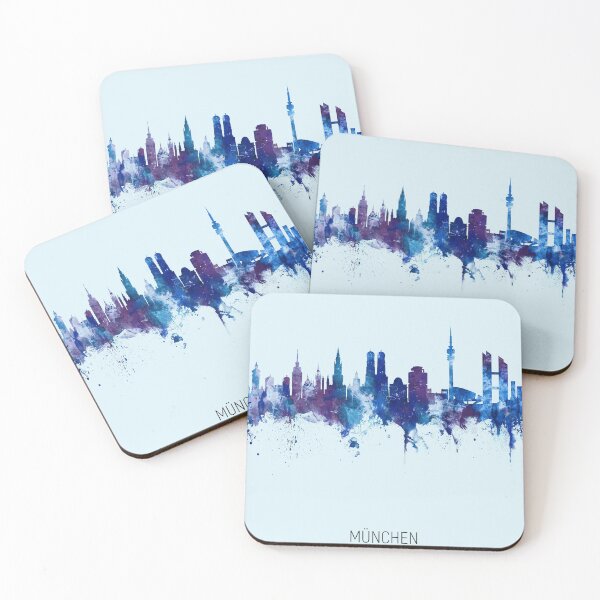 Item preview, Munich Germany Skyline designed and sold by ArtPrints.