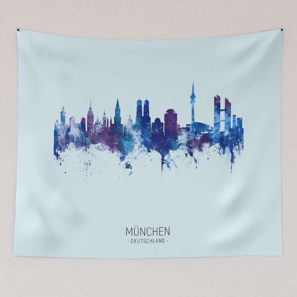 Item preview, Munich Germany Skyline designed and sold by ArtPrints.
