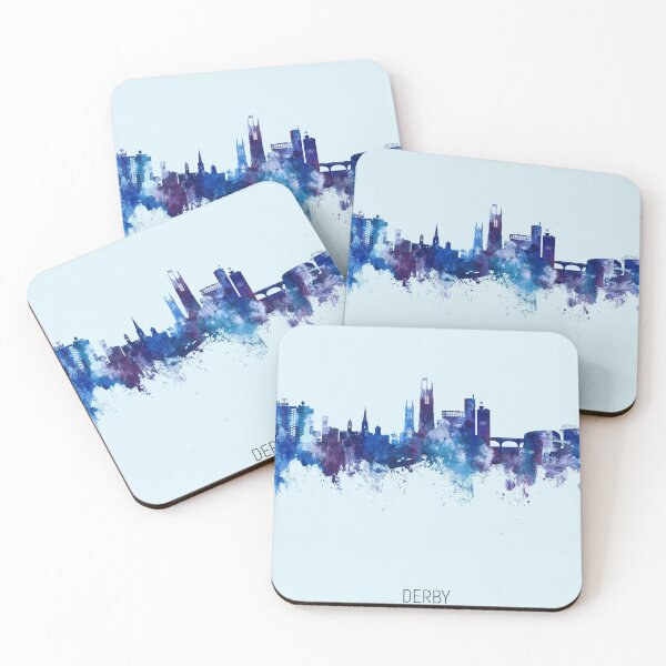Artikelvorschau, Derby England Skyline entworfen und verkauft von ArtPrints.