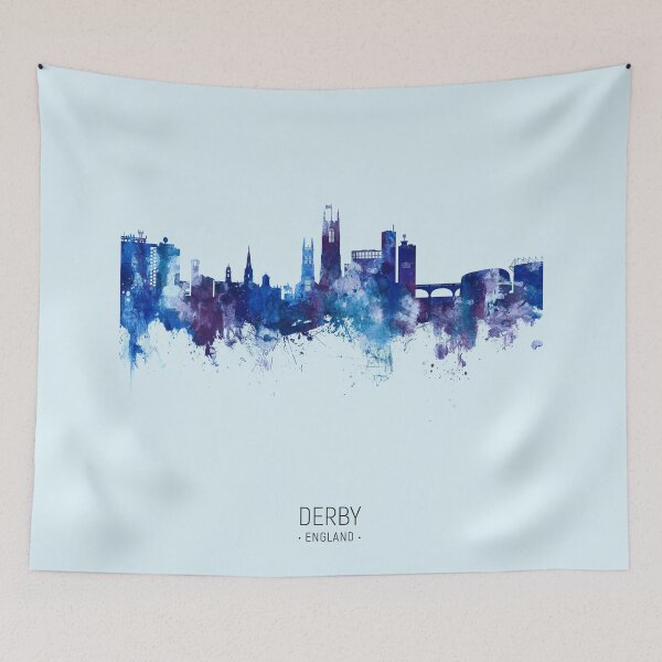 Artikelvorschau, Derby England Skyline entworfen und verkauft von ArtPrints.