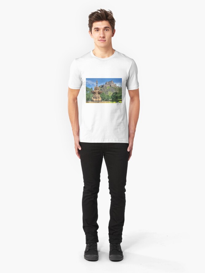 Alternate view of Edinburgh Castle , Scotland Slim Fit T-Shirt