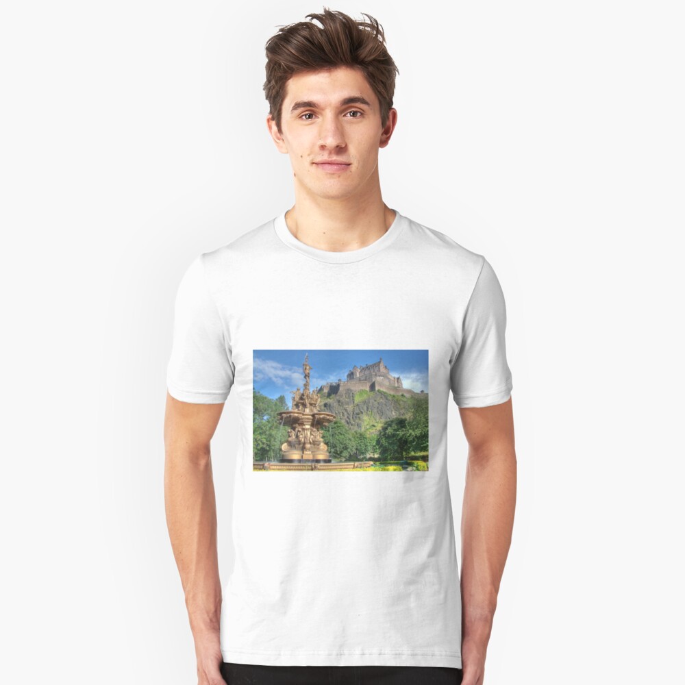 Edinburgh Castle , Scotland Slim Fit T-Shirt