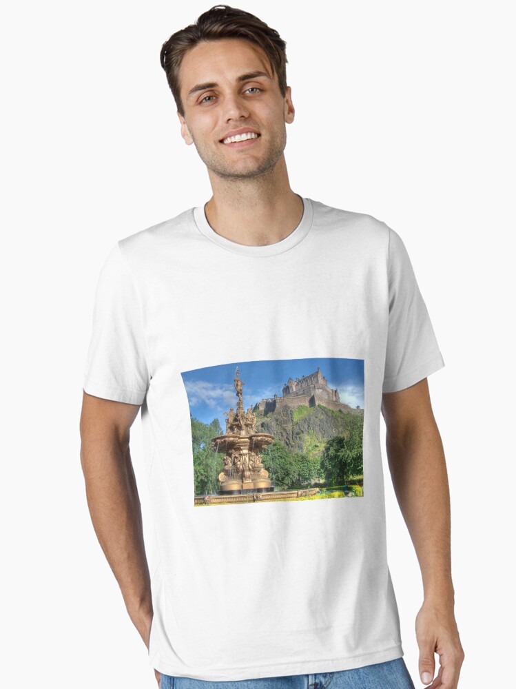 Thumbnail 1 of 7, Essential T-Shirt, Edinburgh Castle , Scotland designed and sold by goldyart.