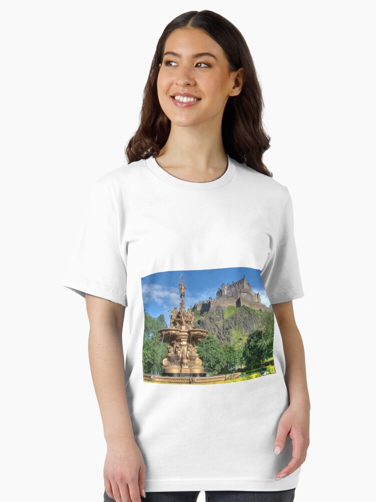 Thumbnail 2 of 7, Essential T-Shirt, Edinburgh Castle , Scotland designed and sold by goldyart.