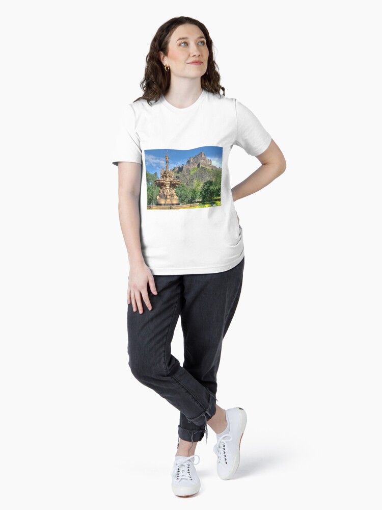 Thumbnail 4 of 7, Essential T-Shirt, Edinburgh Castle , Scotland designed and sold by goldyart.
