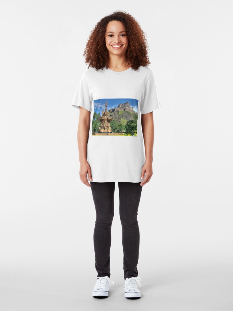 Alternate view of Edinburgh Castle , Scotland Slim Fit T-Shirt