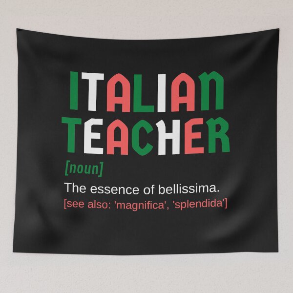 Item preview, Italian Female Teacher Noun Bellissima Wonderful designed and sold by Time4German.