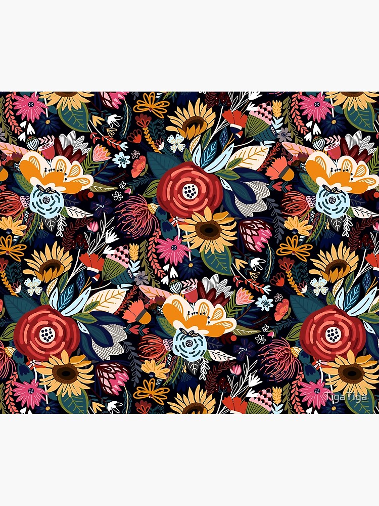 Popping Moody Floral by TigaTiga