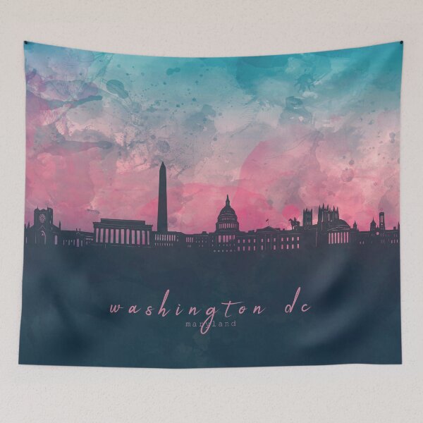 Item preview, washington dc skyline designed and sold by BekimART2.