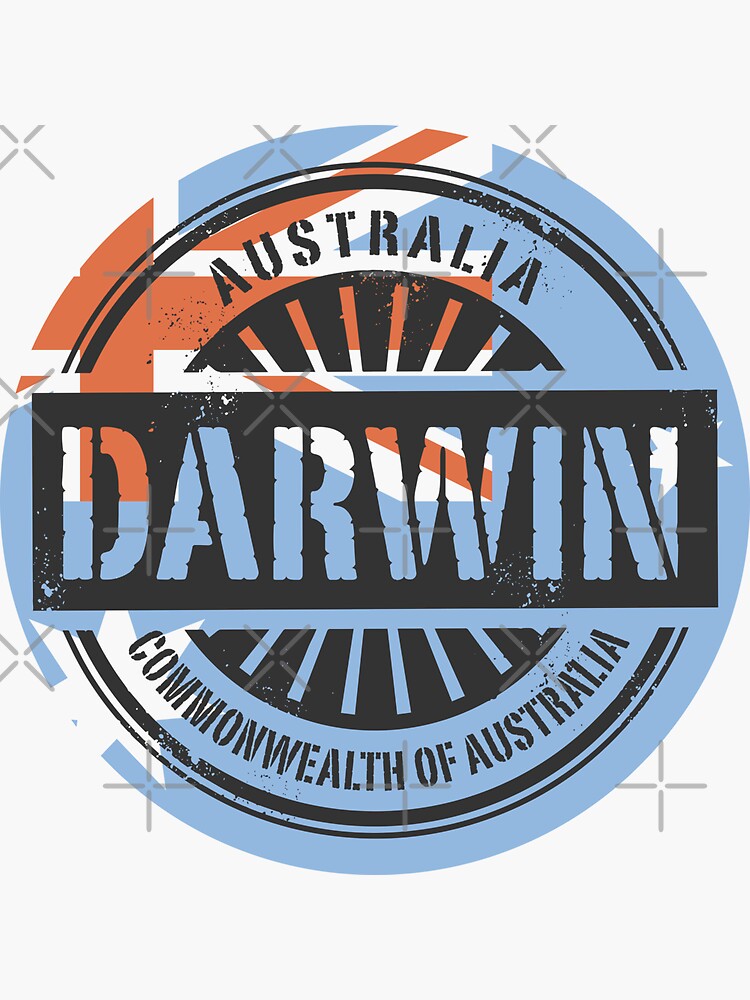 "Australia, Darwin" Sticker by studio838 Redbubble