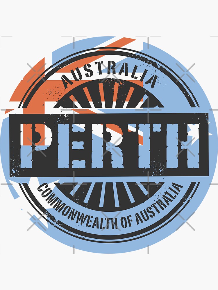 "Australia, Perth" Sticker for Sale by studio838 Redbubble
