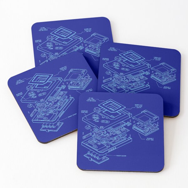 Item preview, Retro handheld blueprint - retrogaming for your shirt designed and sold by DerNerd.