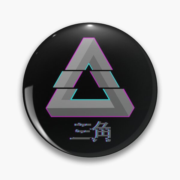 Item preview, Penrose Triangle - Glitch Vaporwave designed and sold by DerNerd.