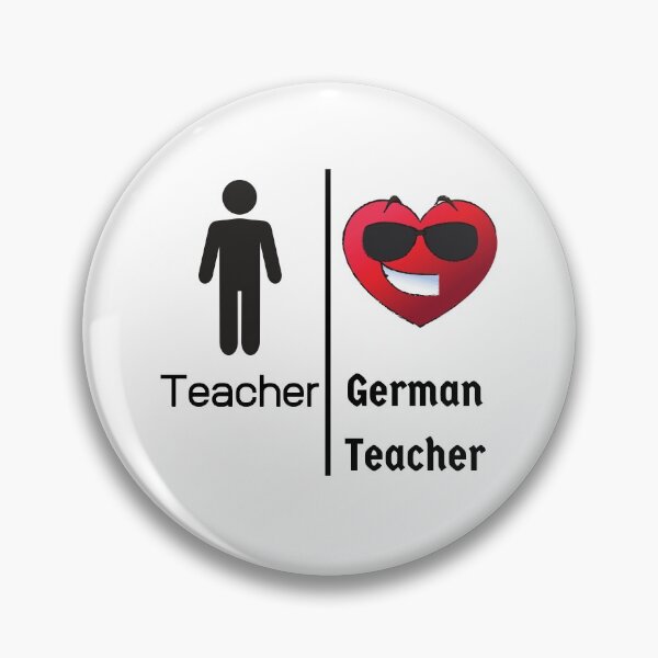 Item preview, Male Cool German Teacher Heart Smile designed and sold by Time4German.