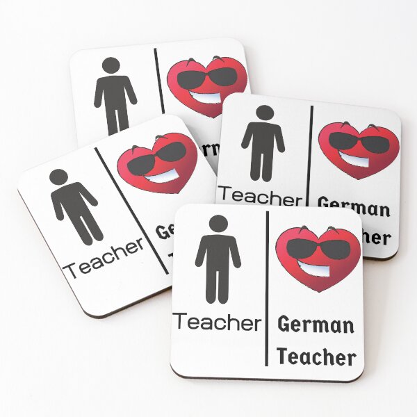 Item preview, Male Cool German Teacher Heart Smile designed and sold by Time4German.