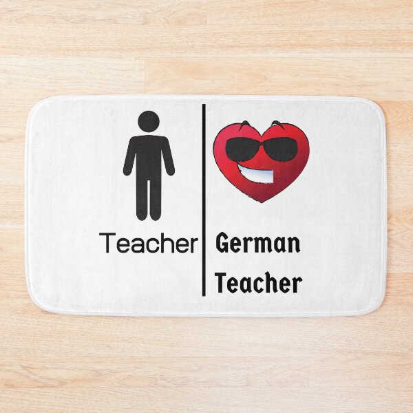 Item preview, Male Cool German Teacher Heart Smile designed and sold by Time4German.