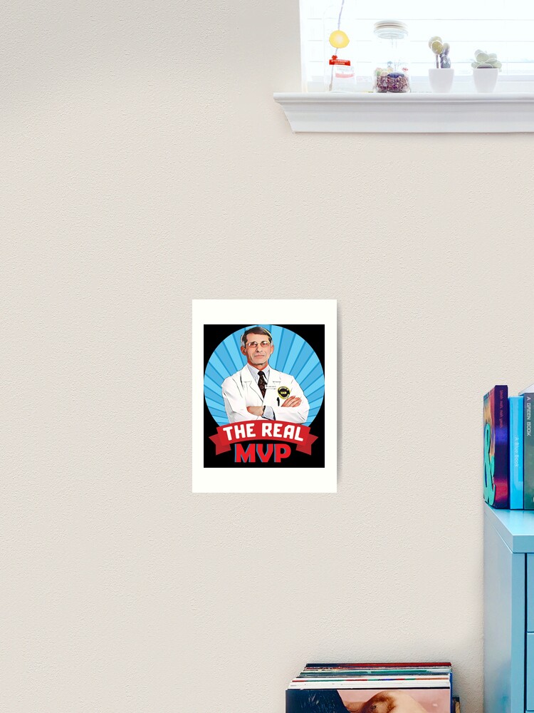 Thumbnail 1 of 3, Art Print, DR Fauci super Hero designed and sold by sirius-12456.