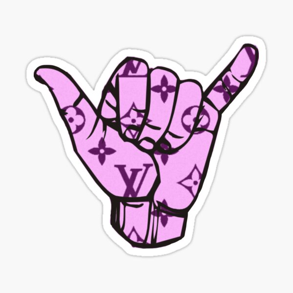 Designer Shaka hand Sticker