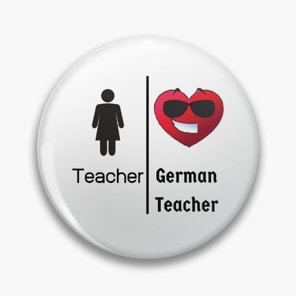 Item preview, Female Cool German Teacher Heart and Smile Comparison  designed and sold by Time4German.