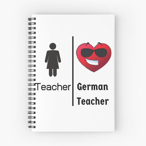 Item preview, Female Cool German Teacher Heart and Smile Comparison  designed and sold by Time4German.