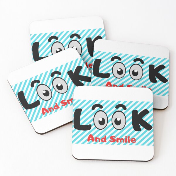 Item preview, Funny text "Look and smile" designed and sold by icreations.