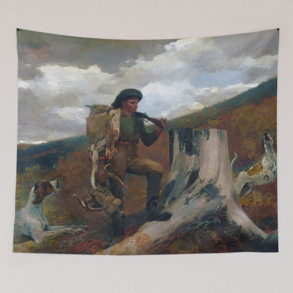 Item preview, A Huntsman and Dogs by Winslow Homer (1891) designed and sold by allhistory.