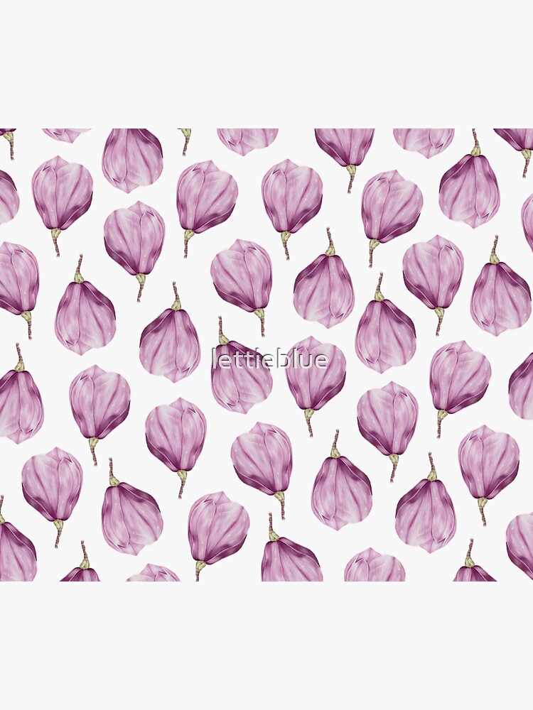 Watercolor Magnolias by lettieblue