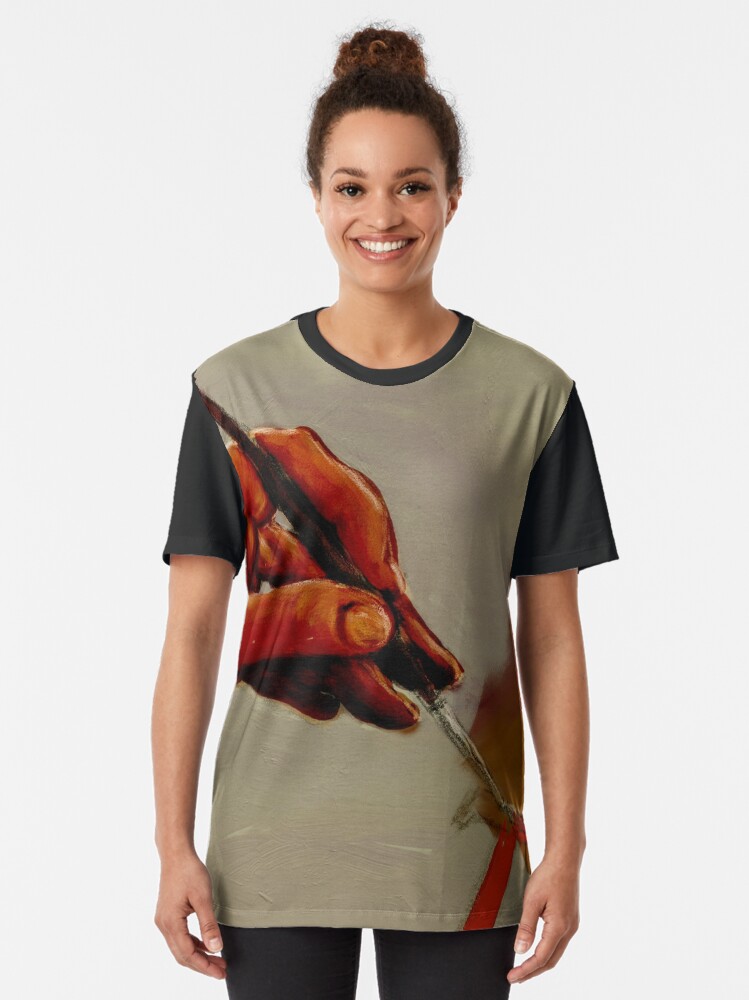 "Hand Painted Painted Hand Painting Traditional Painting " Tshirt for