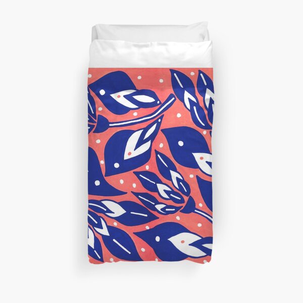 Coral flower shells Duvet Cover