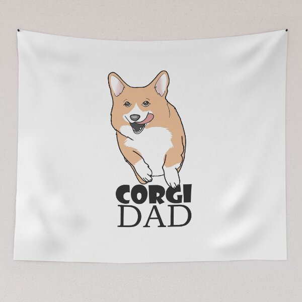 Item preview, Corgi dad design, for all corgi dads designed and sold by Sofia Dimitriadou.