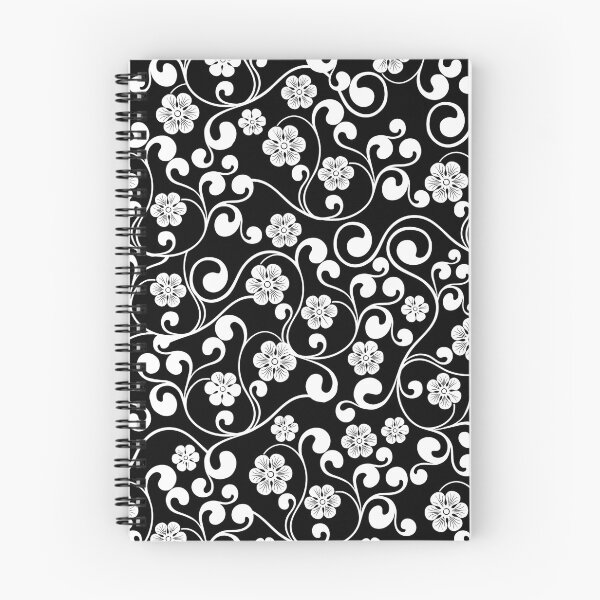 Item preview, Black and White Floral Pattern designed and sold by FETtees.