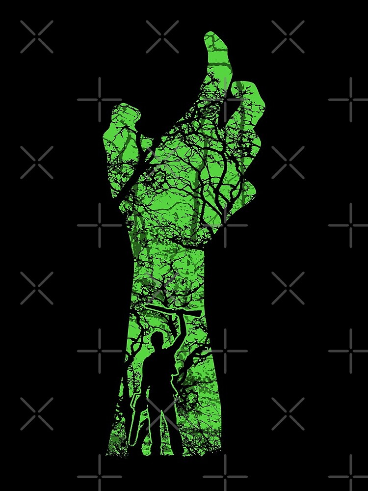 Thumbnail 3 of 3, Drawstring Bag, EVIL DEAD - HAND'S UP designed and sold by Charlie-Cat.