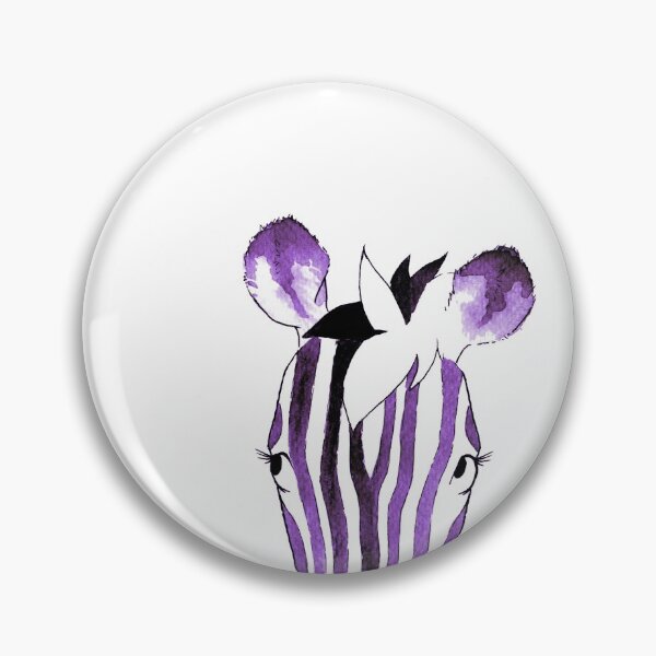 Item preview, Purple Watercolour Zebra designed and sold by Blank Expectations.