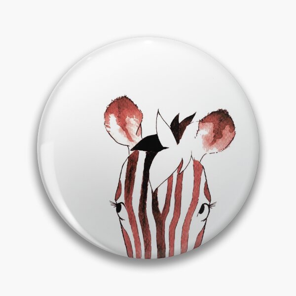 Item preview, Red Watercolour Zebra designed and sold by Blank Expectations.