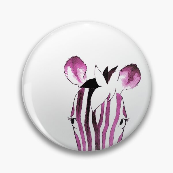 Item preview, Pink Watercolour Zebra designed and sold by Blank Expectations.