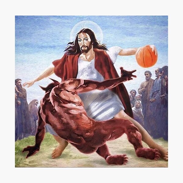 Jesus vs Satan in Basketball | Poster