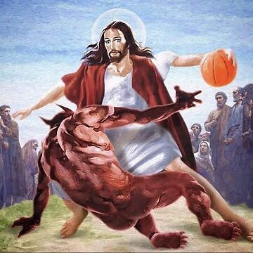 Artwork thumbnail, Jesus vs Satan in Basketball by Nathan31