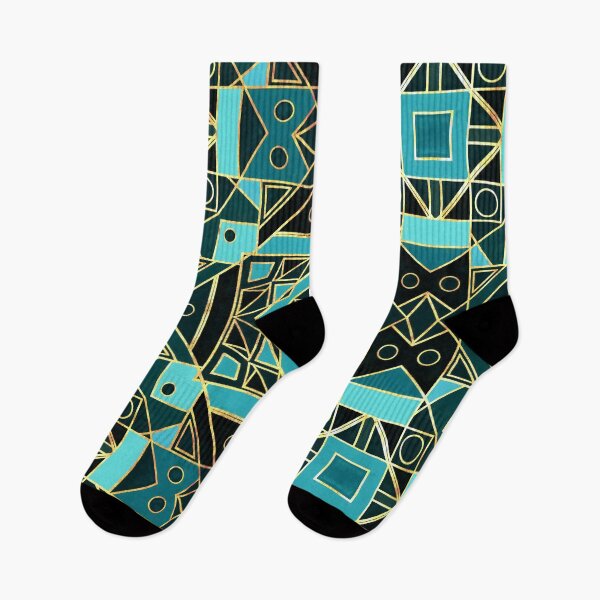Item preview, Art Deco With Gold & Teal  designed and sold by TigaTiga.