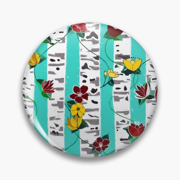 Item preview, Birch Trees On Aqua designed and sold by TigaTiga.