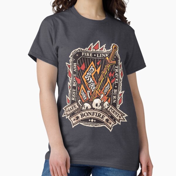 Artikel-Vorschau von Dunkles Bonfire-Emblem mit der Farbe „Curse Souls“, designt und verkauft von Voysla.