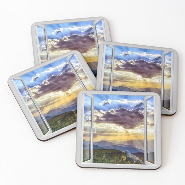 Item preview, Sky through a window illusion. Bird on the window sill. designed and sold by MindTravel.