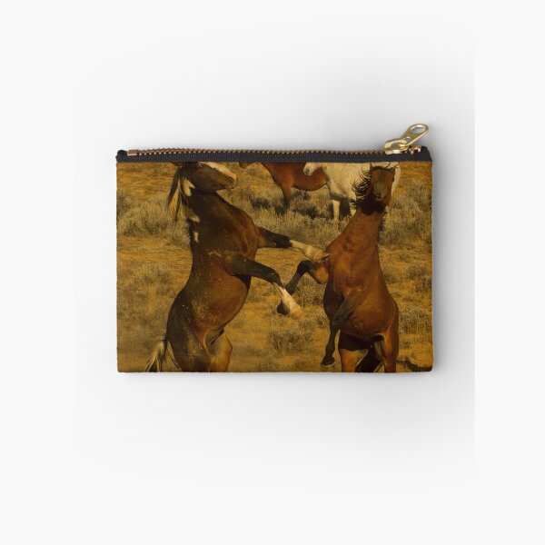 Item preview, Fighting Wild Horses-Signed-2728 designed and sold by JL Woody Wooden.