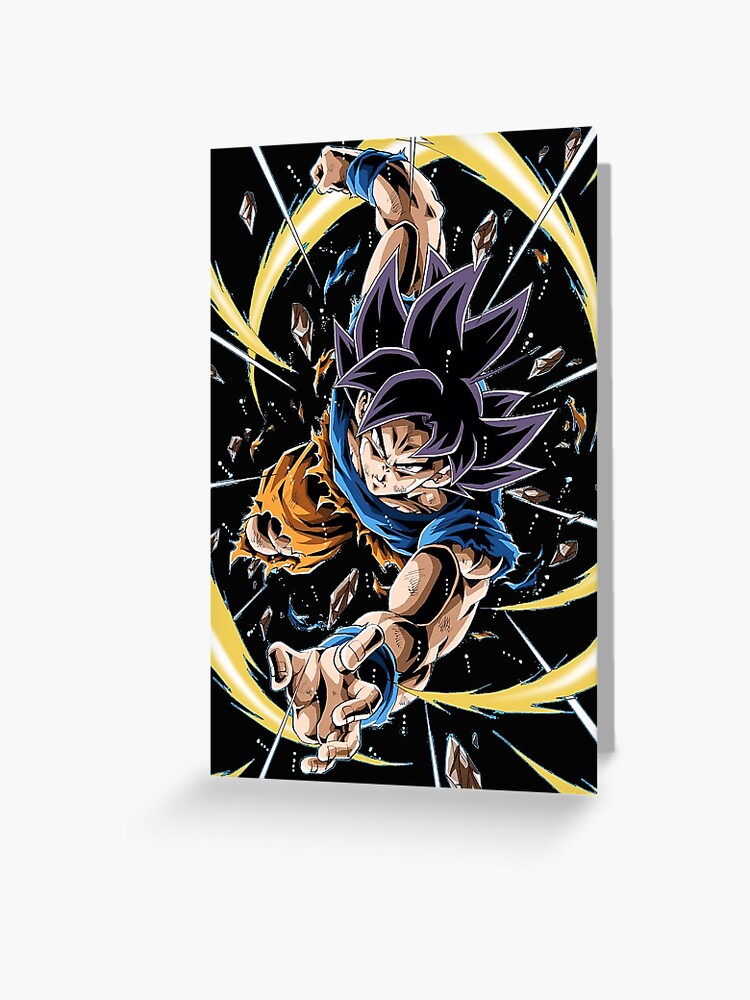 Son Goku Ultra Instinct grey eyes Greeting Card by erriose