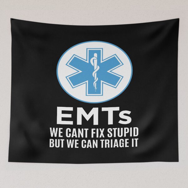 Item preview, Funny EMTs We Cant Fix Stupid Paramedic graphic designed and sold by jakehughes2015.