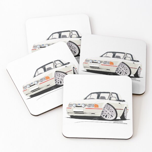Item preview, Ford Escort XR3i Cabriolet (90 Spec) White designed and sold by Yeomans Cartoons.