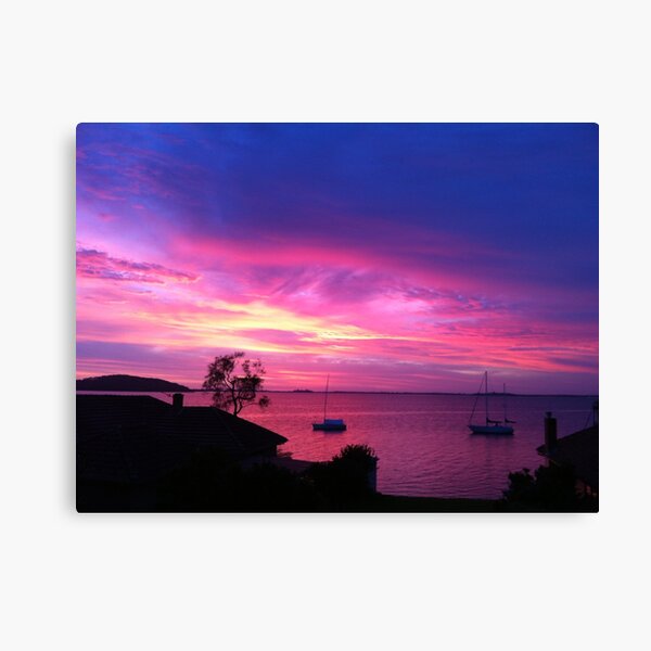 Item preview, Pink n blue sunrise at Lake Macquarie designed and sold by Hugh Cross.