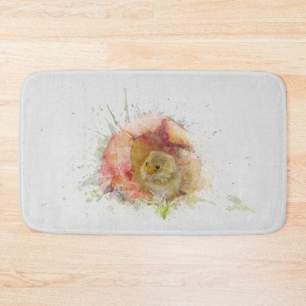 Artikelvorschau, Ernte Maus in einem Apfel-Aquarell-Foto. entworfen und verkauft von Jane Stanley Photography.