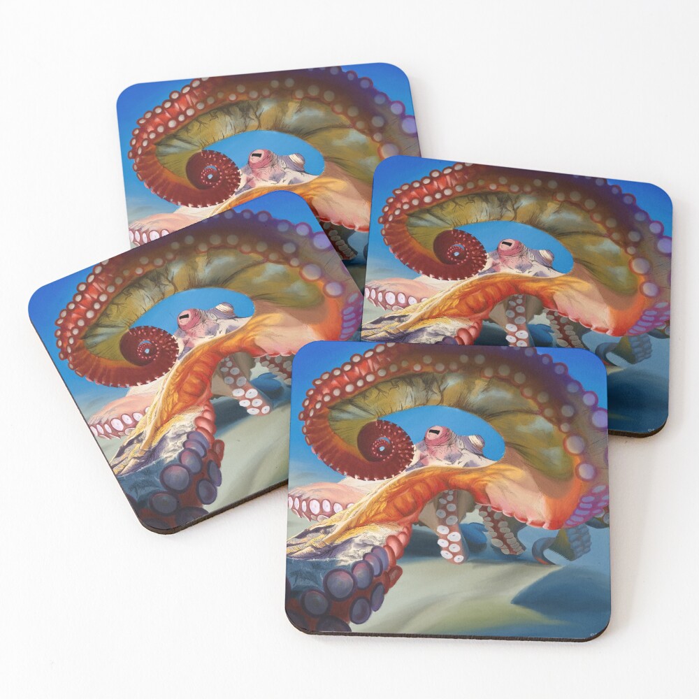 Item preview, Coasters (Set of 4) designed and sold by DiaryOfDrawing.