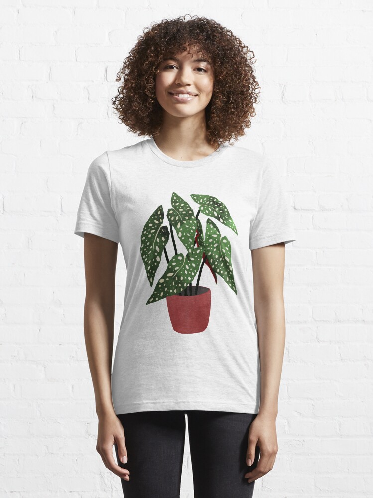 Begonia maculata flowerpot watercolor Essential T Shirt by Elbuenlimon Redbubble