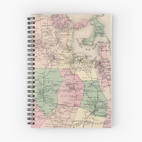 Item preview, Vintage Map of Oyster Bay New York (1873) designed and sold by BravuraMedia.